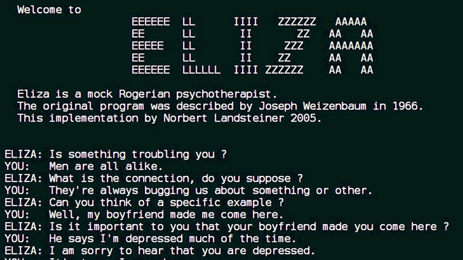 ELIZA (1966), le premier chatbot qui a bluffé le monde