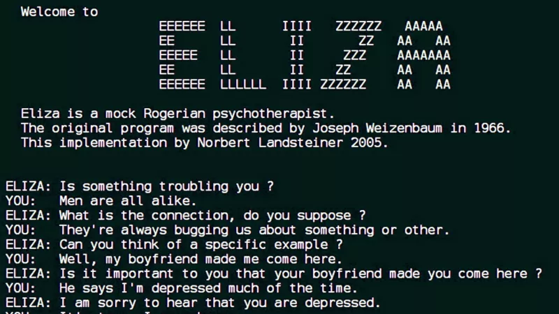ELIZA (1966), le premier chatbot qui a bluffé le monde
