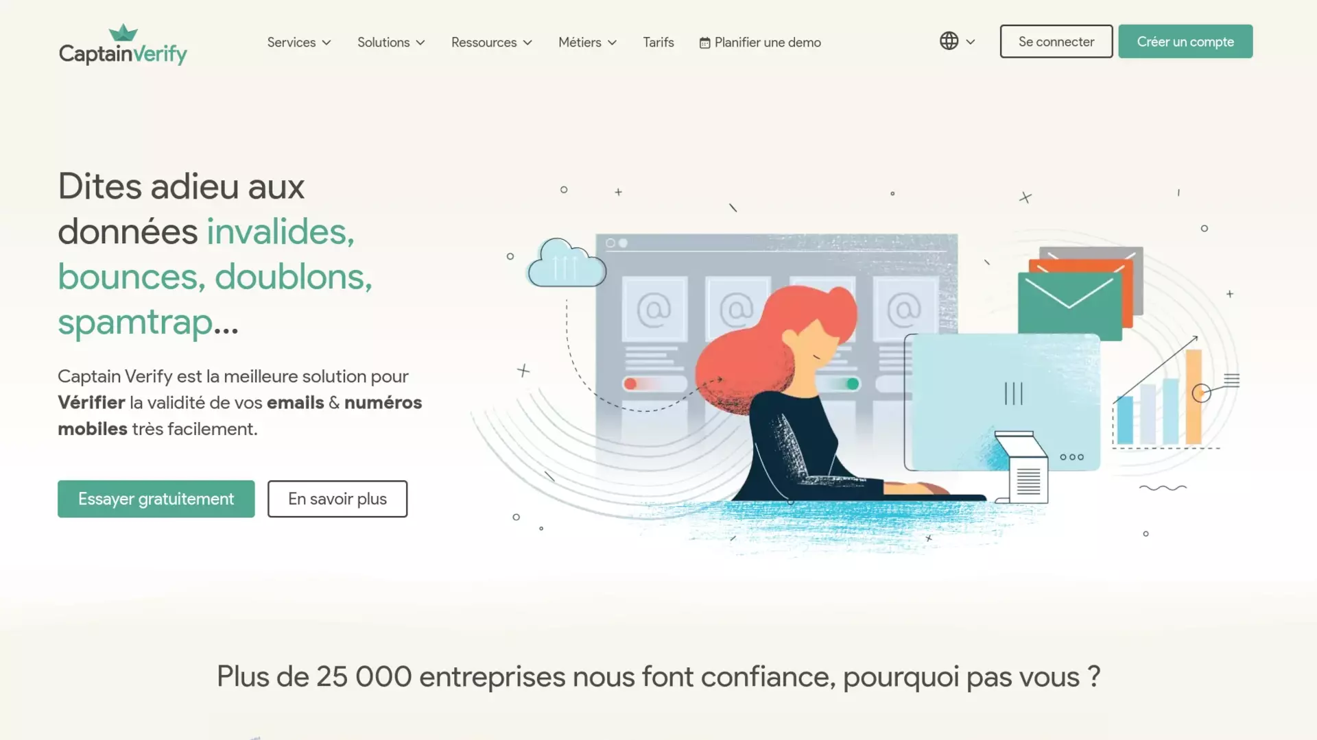 CaptainVerify : refonte d'une plateforme SaaS de vérification email à grande échelle