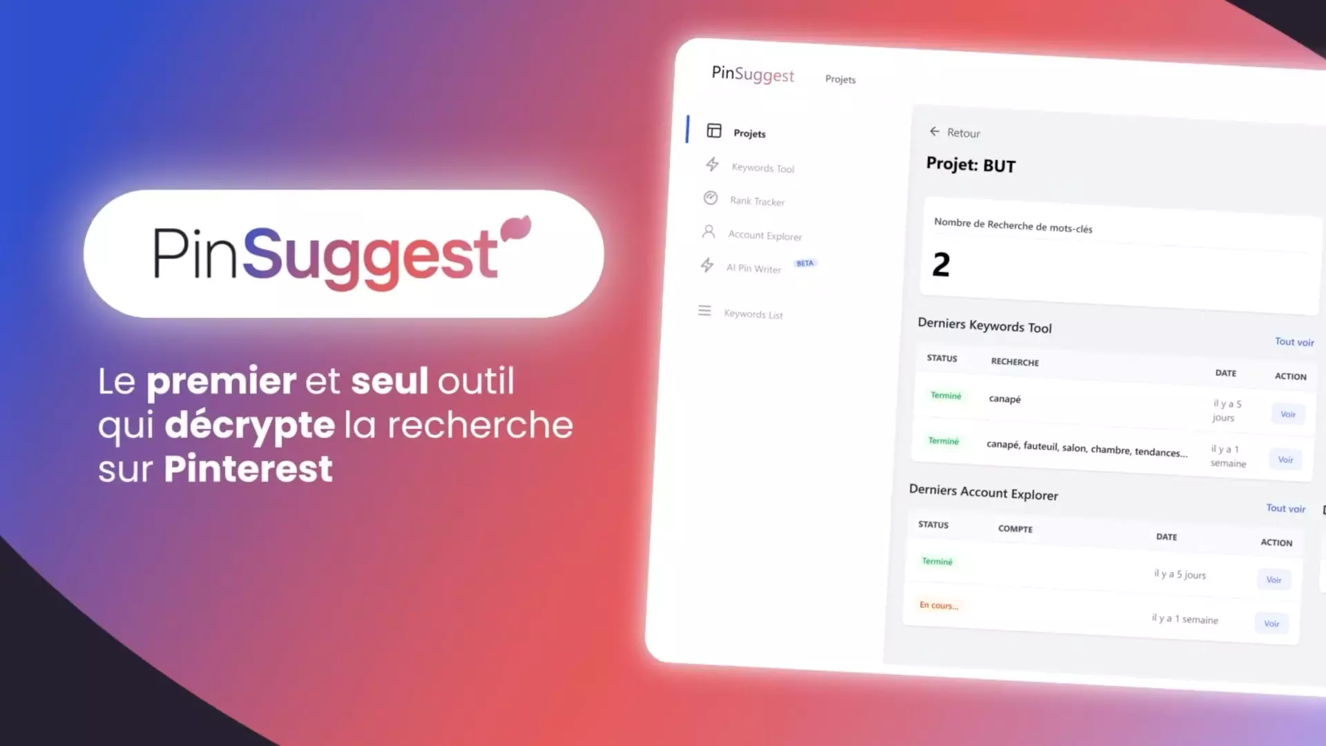 PinSuggest : transformer une méthode SEO en SaaS Pinterest