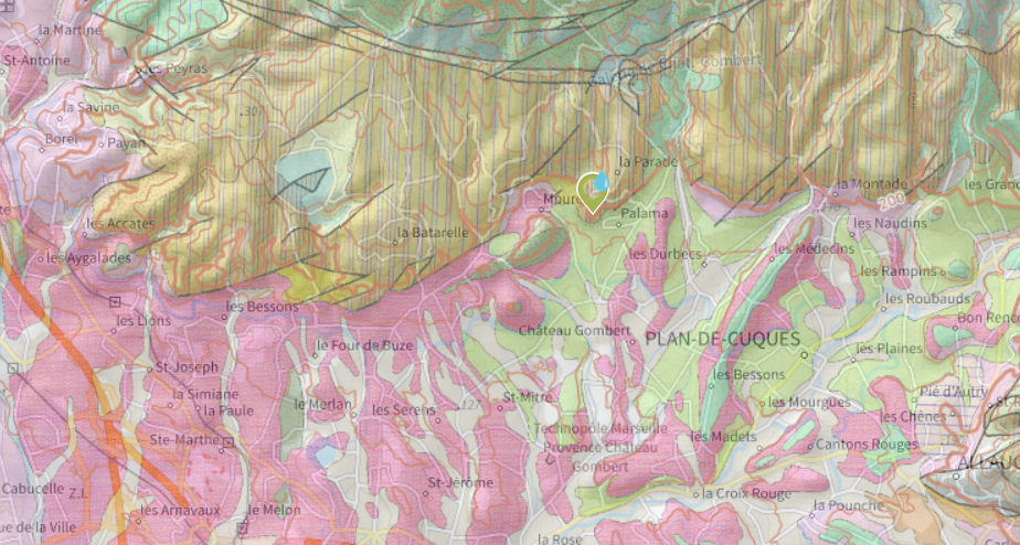 Carte géologique BRGM